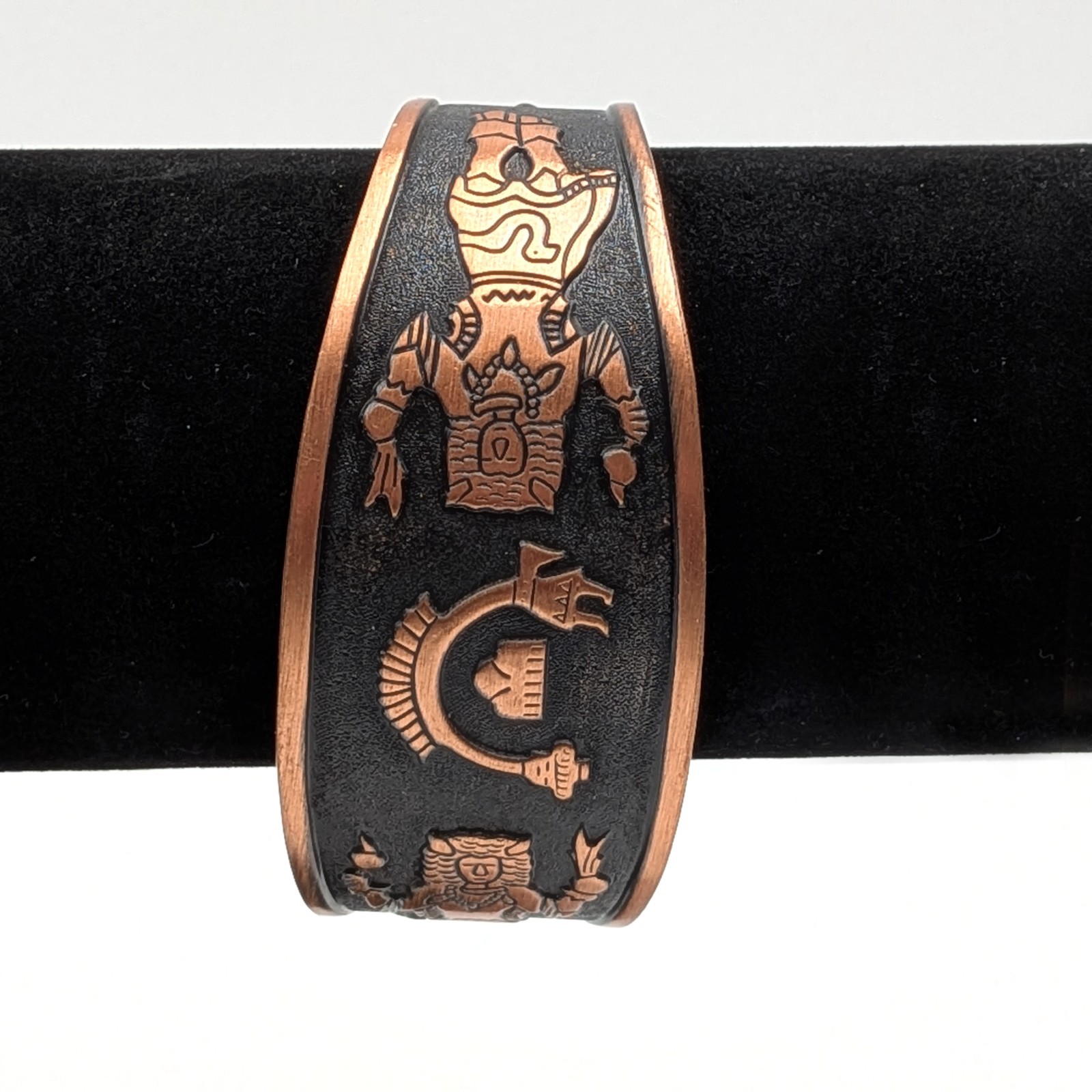 Solid Copper South Western Cuff Bracelet Wheeler … - image 3