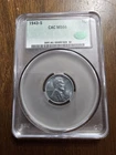 1943-S Steel Lincoln Wheat Cent CAC MS66 Wartime Steel Composition