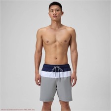 Men's 7.5" Speedo Colorblock Swim Shorts - Navy/White/Gray XL SEE DEAL  