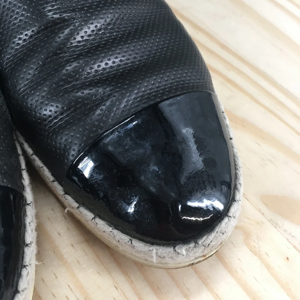 Zapatos Paul Verde Mujer UK 6 US 8.5 Joaquín Alpargata Sin Cordones Cuero Negro Foto 4 de 4