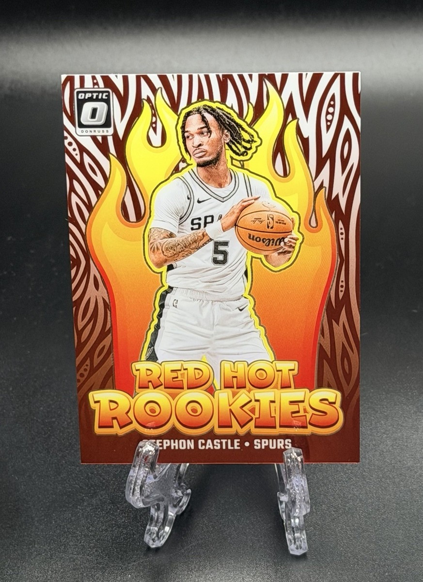 2024-25 Donruss Optic Stephon Castle Red Hot Rookies Rookie RC #13