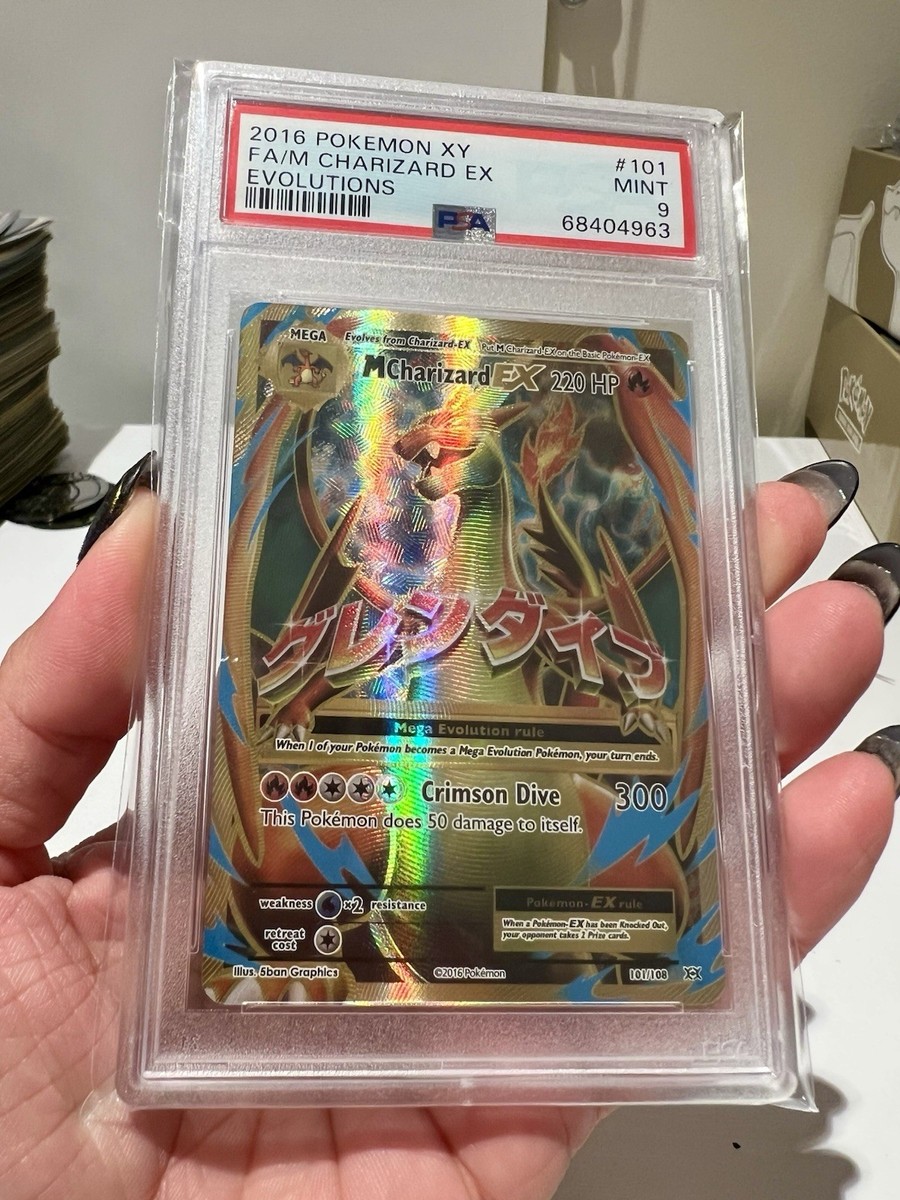 2016 POKEMON XY EVOLUTIONS #101 FULL ART/M CHARIZARD EX PSA 9 | eBay