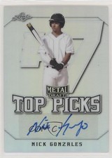 2020 Leaf Metal Draft Top Picks Nick Gonzales #TP-NG1 Auto 4z8