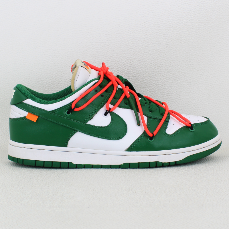 OFF WHITE X NIKE Nike Dunk Low x OFF WHITE verde pino 2019 taglia 10 5 M