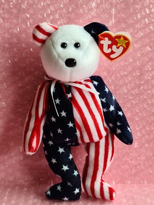 Teddy bear   Ty Beanie Babies Spangle 1999   Plüsch - L: 23 cm - Kuscheltier 