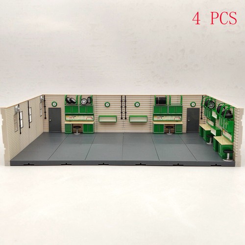 1/2/4 PCS 1:43 Scale Aurora Garage Diorama Scene Model (not include model cars) - Picture 8 of 21