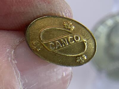 CANCO Employee Reward 3 Maple Leaves LGB Vintage 10Kt Gold Filled Brooch V-9418