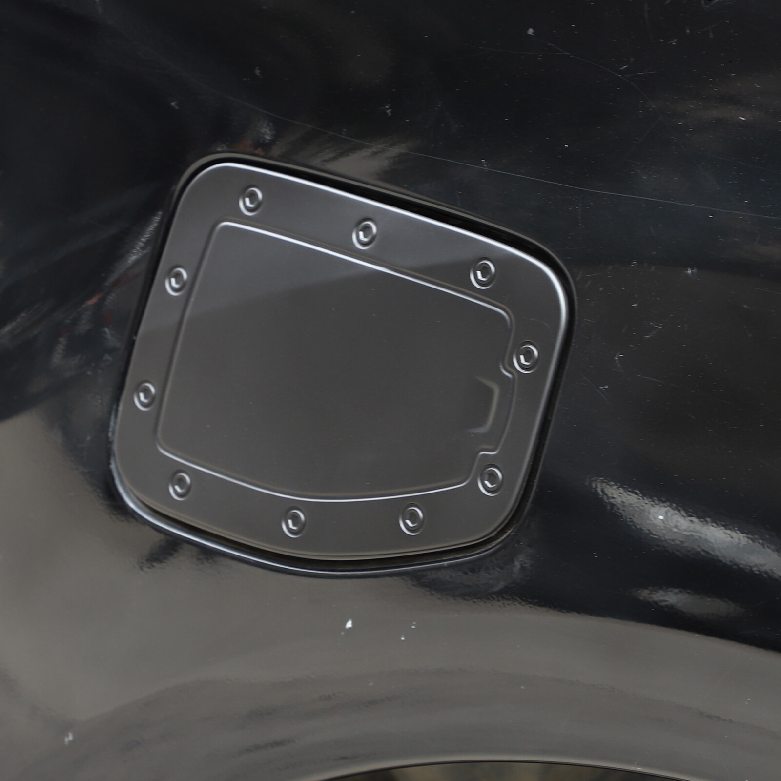 Black Exterior ABS Gas Cap Fuel Cap Cover Trim For Ford Ranger 2015