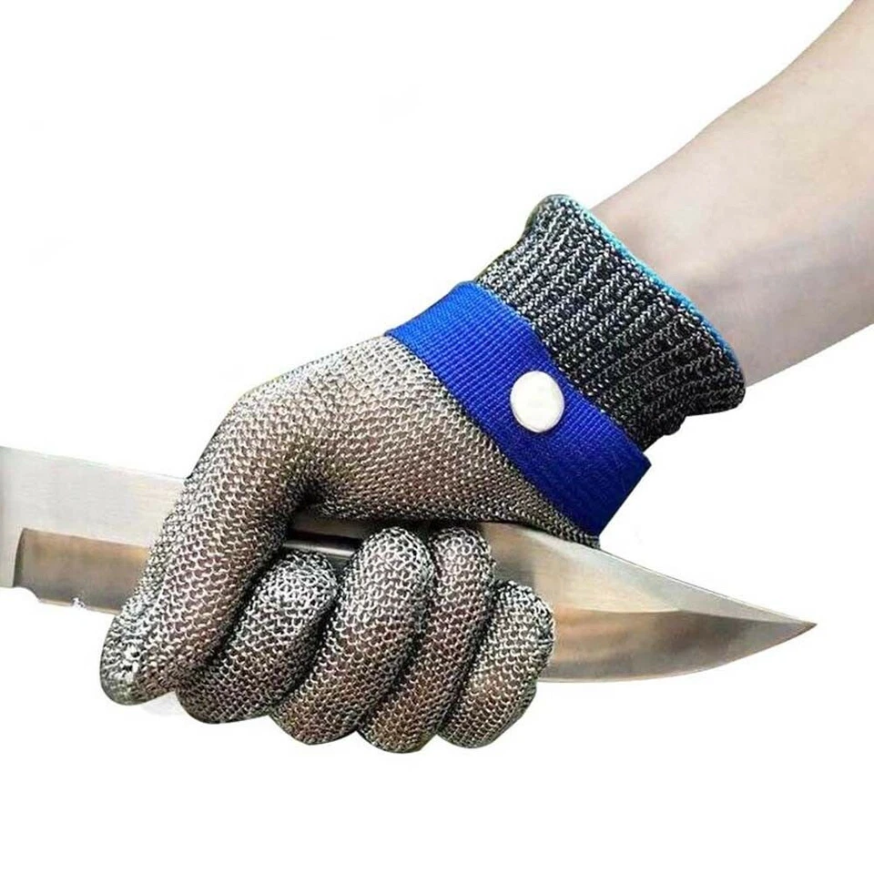Safety Cut Proof Stickresistente Metzger-Arbeitshandschuhe aus Edelstahl - Bild 4 von 4