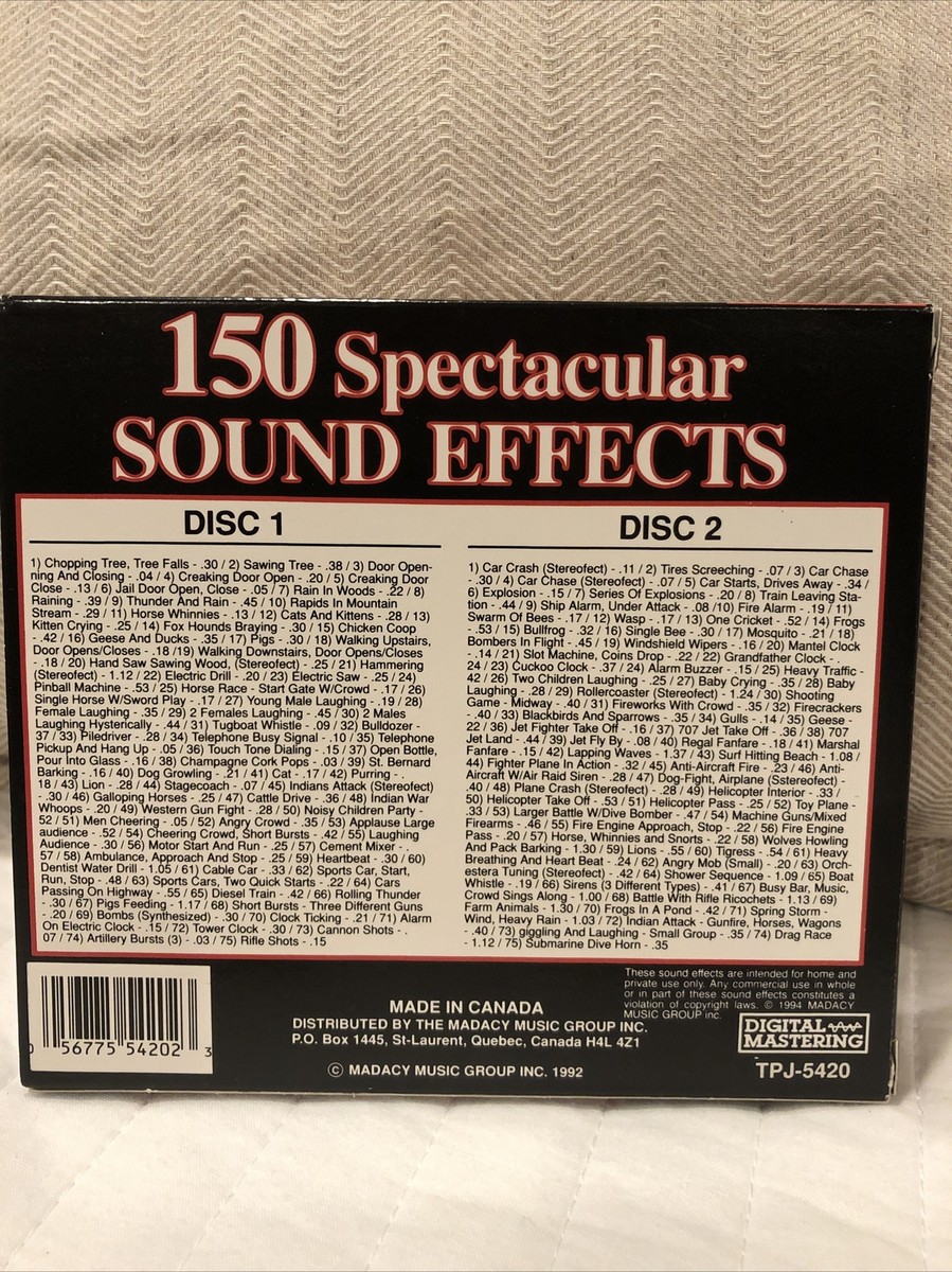 Unknown Artist - 150 Spectacular Sound Effects - TPJ-5420