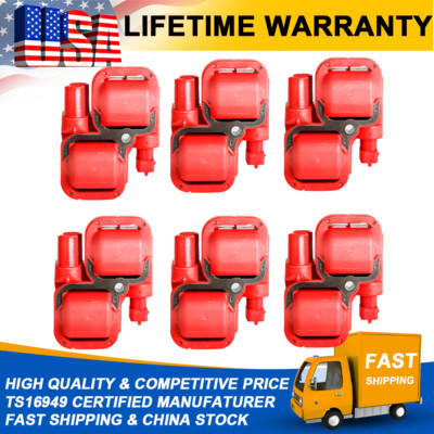 6Packs UF359 Ignition Spark Coils For Mercedes-Benz C CL CLK ML E320 E500 ML350