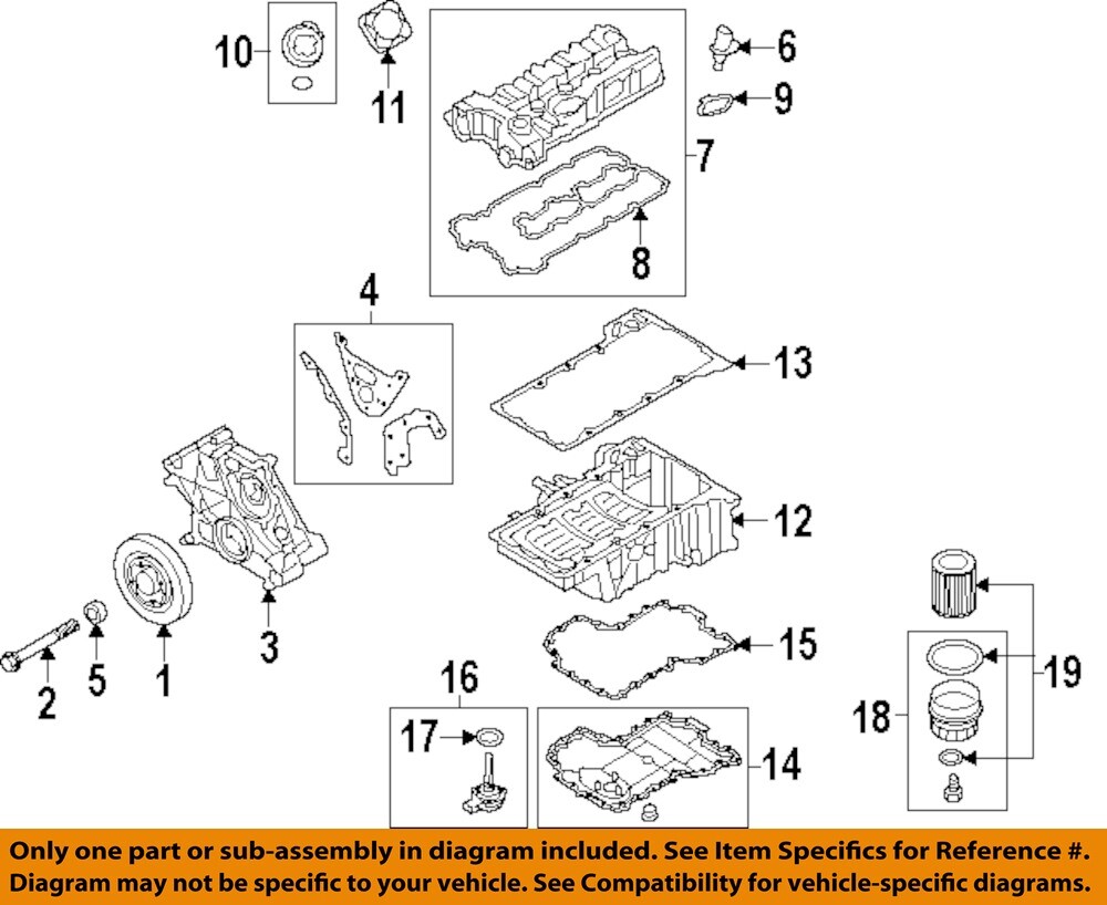 BMW OEM 08-25 550i GT xDrive Engine Engine Parts-Filter Element 11427583220