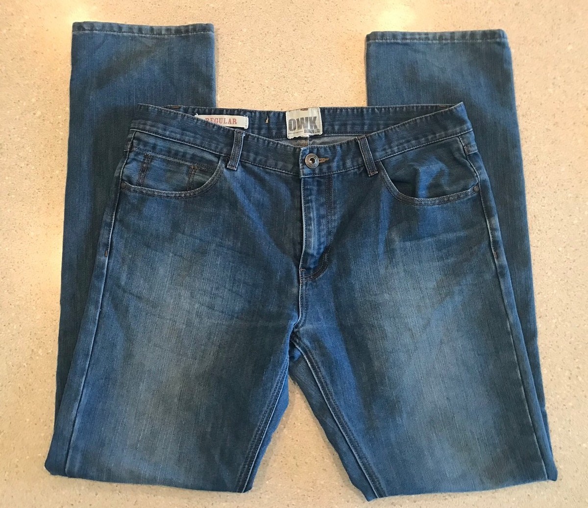 OWK Denim Regular Slim Straight Jeans Mens 34x34 EUR 44