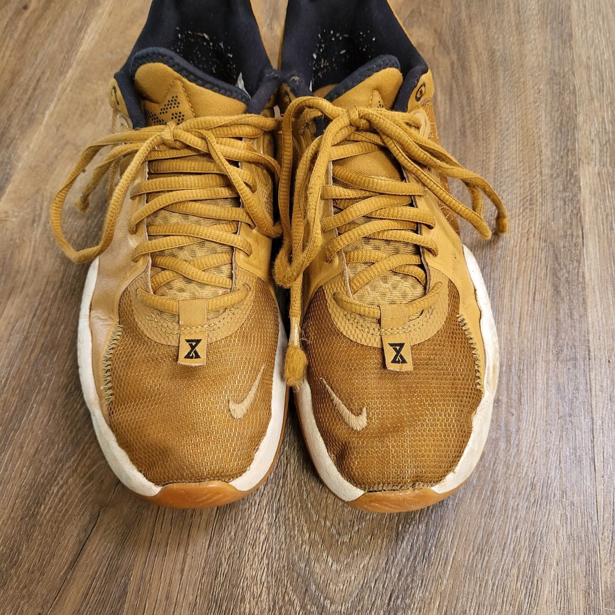 Nike PG 5 Wheat Mens Size 8 Basketball Shoes Sneakers FLAWED