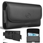 For iPhone 15 15 Plus 15 Pro 15 Pro Max Leather Case Belt Clip Holster Pouch