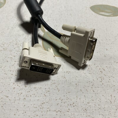 DVI Cable M-M DVI-D Single Link Male to Male Cord 18-Pin Monitor Cable 5 Feet 