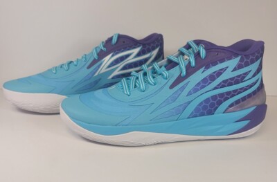 Puma MB.02 Mens 13 Blue Purple Mid Queen City LaMelo Ball Shoes 379779-01 |  eBay
