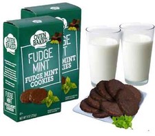  2 Oven Baked 9 oz. FUDGE MINT Cookies Similar to Girl Scout Thin Mints BB 1/26