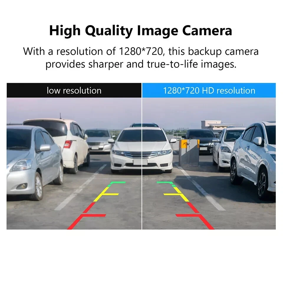 Black Car Rear View Backup Reverse Camera Wide Angle E WaterProof AHD Parking HD - Image 4 of 4