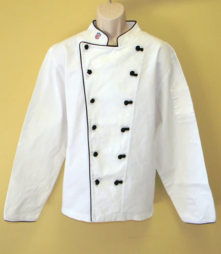 Lot of 6 NFL Premium Chef Coats 100% Cotton M Size Football Plain Chief Coat - product listing photo