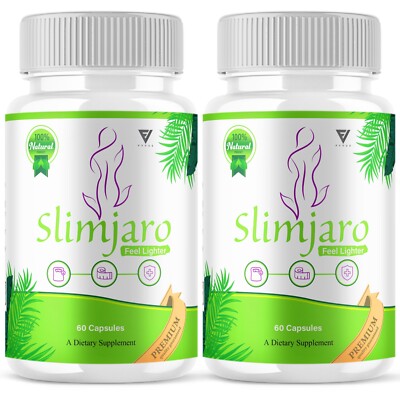 (2 Pack) SlimJaro Health Capsules, SlimJaro Advanced Wellness (120 Capsules)