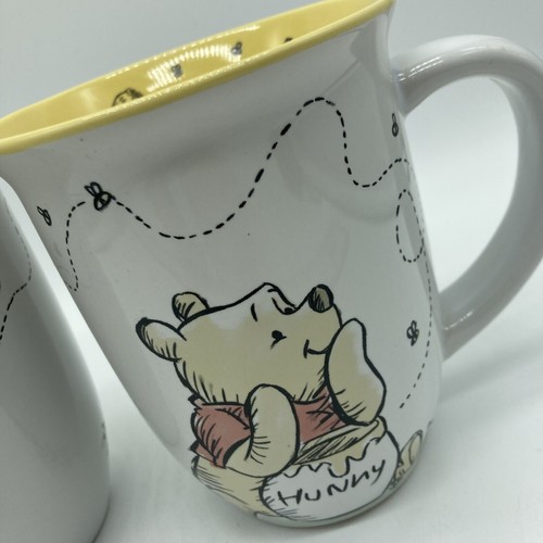 Winnie The Pooh And Piglet Disney White Coffee Mug 16 Oz Set Of 2 - Picture 3 of 7