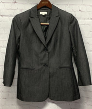 Calvin Klein Size 8 Blazer Women's Jacket Suit Separate Steel Dark Gray
