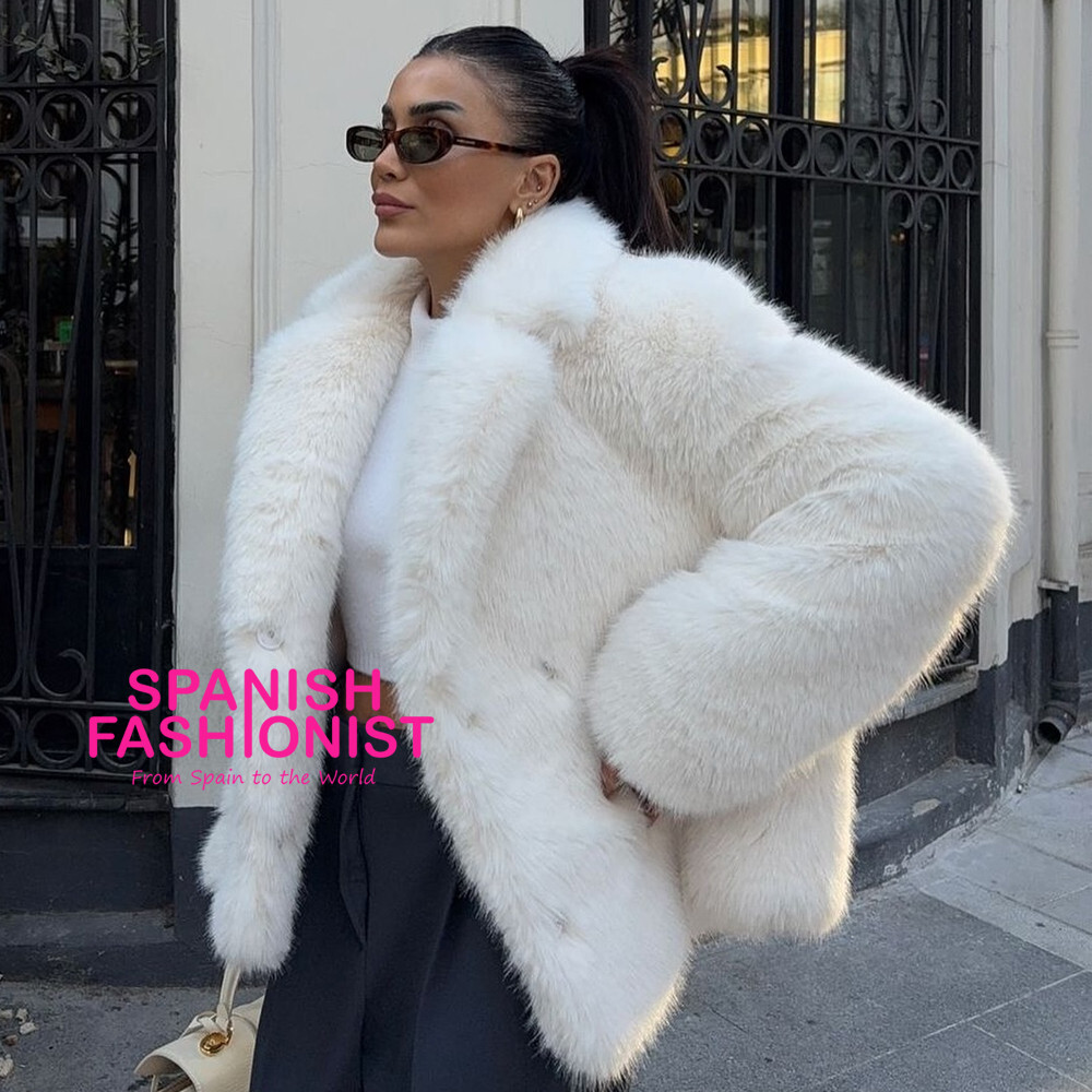 ZARA WOMAN FW24 FAUX FUR JACKET ZW COLLECTION ECRU 4360/246 ZARA WOMAN FW24 FAUX FUR JACKET ZW COLLECTION ECRU 4360/246