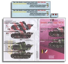 Echelon Decals 1/35th Scale Generic WWII Type Set B Decal Sheet No. D356259