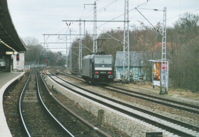 Foto MRCE Bombardier TRAXX 185 Bf Berlin Buch 2007 10x15cm V2083g