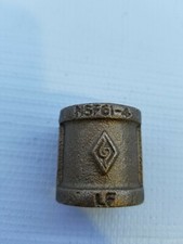 1/2" FNPT Red Brass Coupling. Lot of 8 pc.