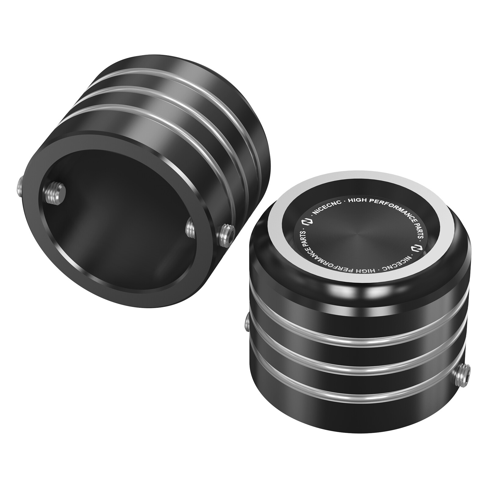 CNC Front Axle Nut Covers Bolt For Harley Sportster 883 Police XL883P Low XL883L