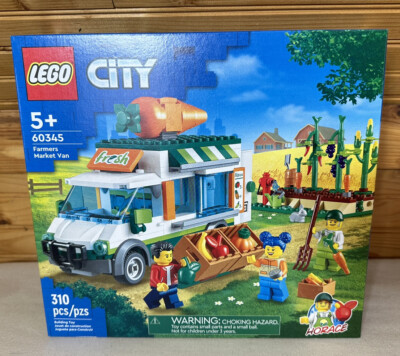 LEGO City Building Blocks 60345 Farmers Market Van New Sealed