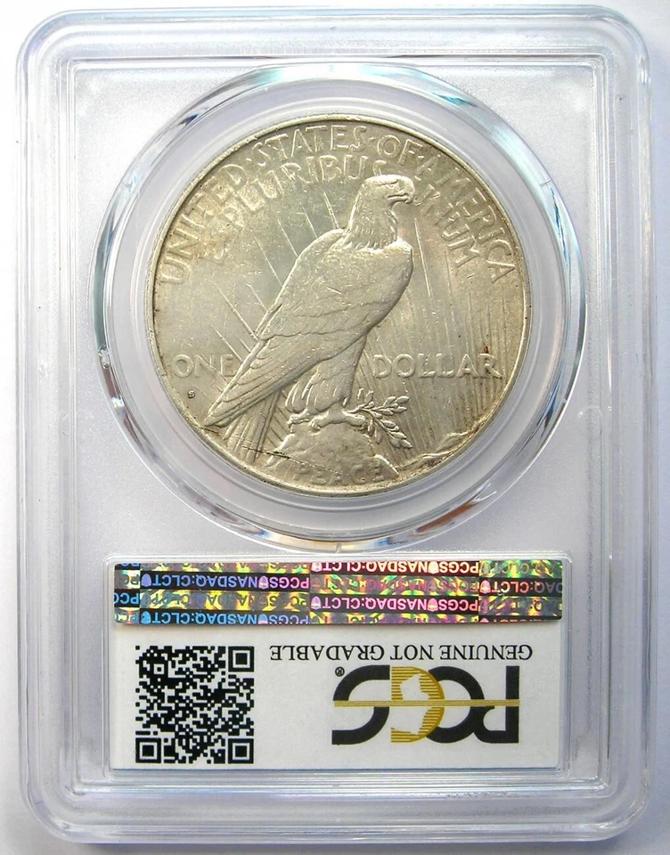 Moneda de $1 dólar de plata de la paz 1934-S - Certificado PCGS AU Detalles - ¡Fecha rara! Foto 3 de 4