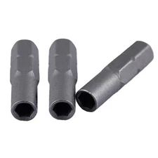 TorSor 3Pack Screw Driver Bit Adapter Standard 6.35mm 1/4" Outside,4mm,Micro Bit