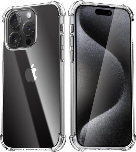 CLEAR Case For iPhone 16 15 14 Pro Max Plus 13 12 11 XR 7 Shockproof Phone Cover - Picture 3 of 13