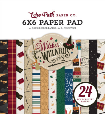 Echo Park Paper WITCHES & WIZARDS No. 2 6x6 Scrapbook Paper Cardstock Pad
