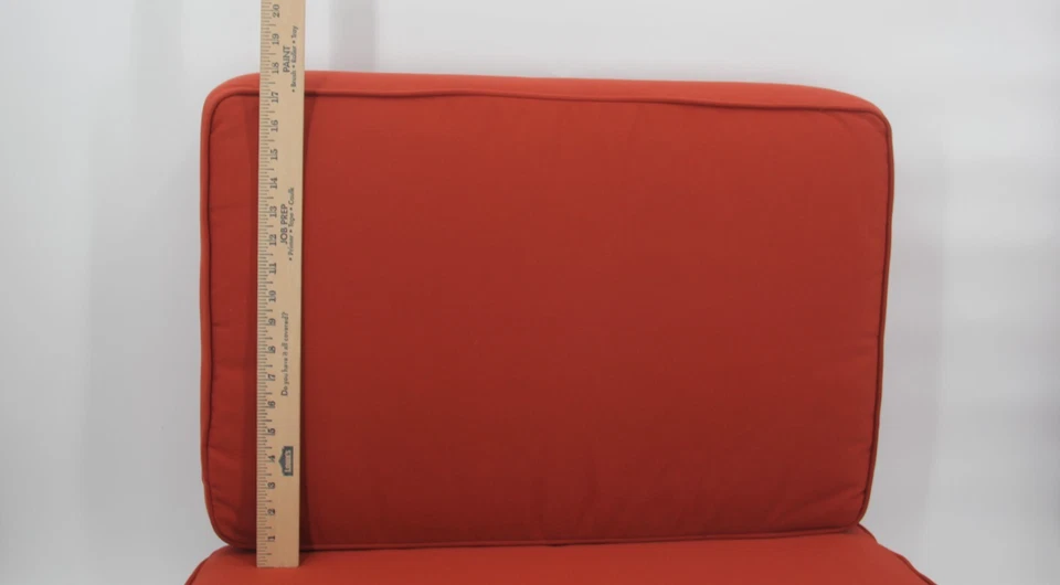 Juego de almohadas y cojines para silla Pottery Barn Chatham exterior asiento profundo naranja óxido Foto 3 de 4