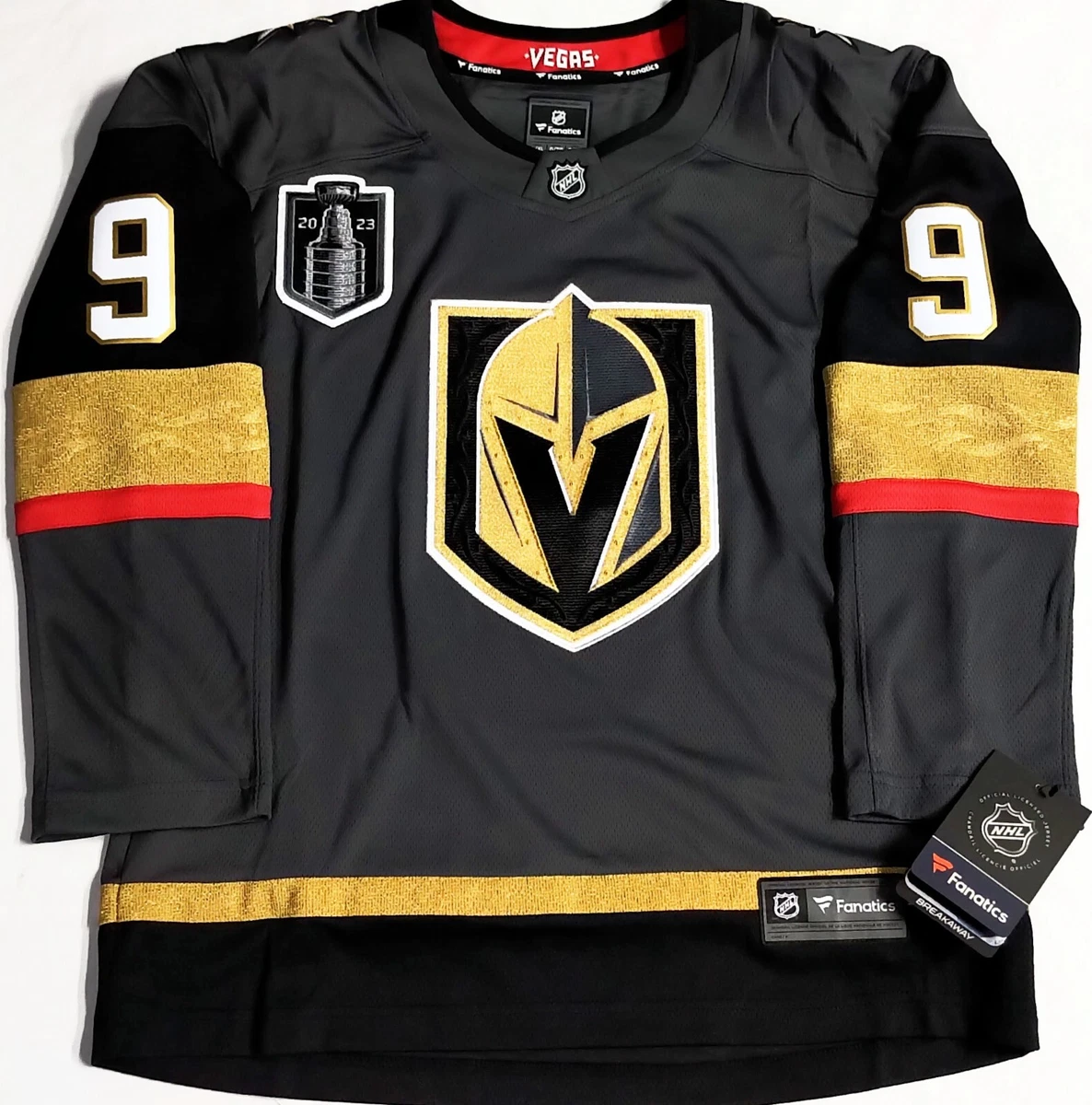 YOUTH-S/M VEGAS GOLDEN KNIGHTS 2023 STANLEY CUP FANATICS NHL HOME HOCKEY  JERSEY