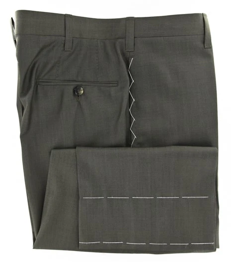 Cesare Attolini Olive Green Suit 40/50 - Image 3 of 4