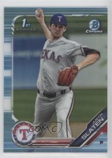 2019 Bowman Draft Chrome Sky Blue Refractor Justin Slaten #BDC-24 13c1