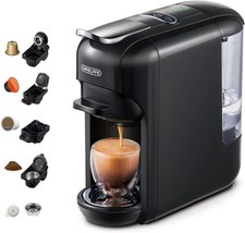 CAFELFFE 5-in-1 Kaffeemaschine, 19Bar, kompatibel mit K-Cup/Nes/ESE, Schwarz