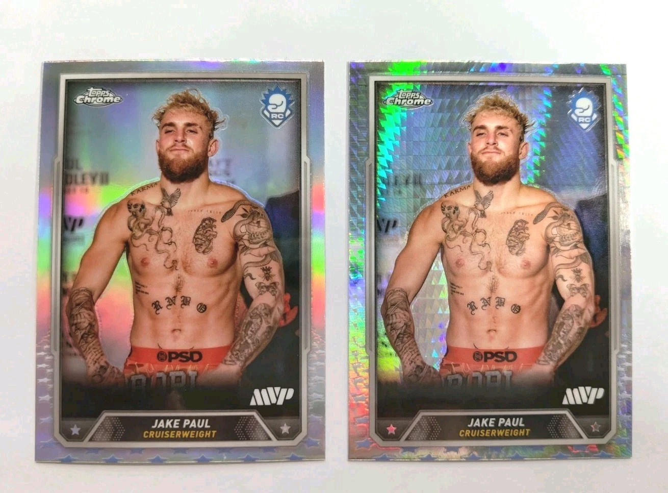 2024 Topps Chrome Jake Paul RC Refractor + Prism Refractor Rookie RC #1