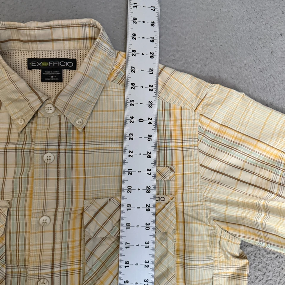 EXOFFICIO Shirt Mens Size Medium Plaid Long Sleeve Button Up - Image 4 of 4