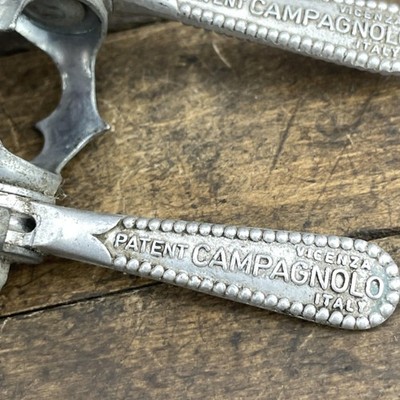 Vintage Campagnolo Shifter Levers Clamp-On Downtube Italy Patent