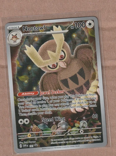 Pokemon TCG - Noctowl SVP 141 Black Star Promo Stellar Crown ETB Exclusive NM