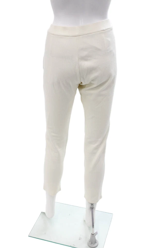 Pantalones blancos recortados al tobillo Adrienne Vittadini para mujer talla L Foto 3 de 4