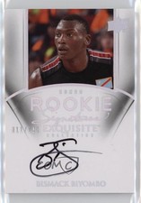 2011 Exquisite Collection Rookie Signatures 11/199 Bismack Biyombo #71 Auto a8r