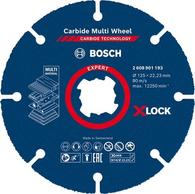 Bosch X-LOCK Expert Trennscheibe Multi Wheel 125mm