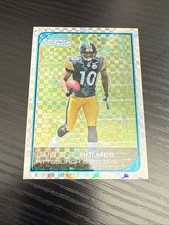 2006 Bowman Chrome Santonio Holmes X-Fractor Rookie Card /250 Steelers. rookie card picture
